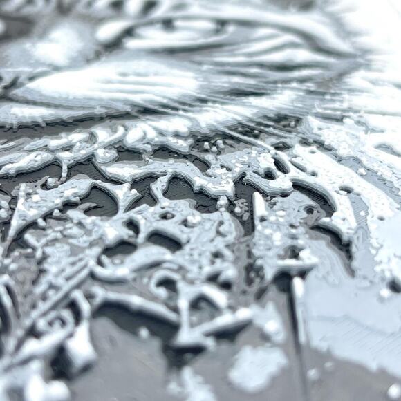 Black & White Tabby Cat Art, Bold Cat Print, Monochrome Cat Art, Cat Decor - Picture 5 of 8